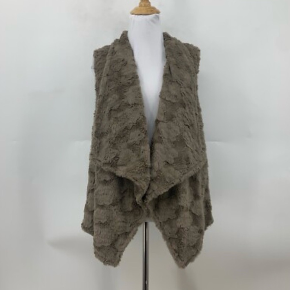 Elevenses Brown Textured Vest 0028